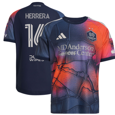 Héctor Herrera Houston Dynamo FC adidas 2026 Mission Control On-Field Authentic Patch Jersey - Blue