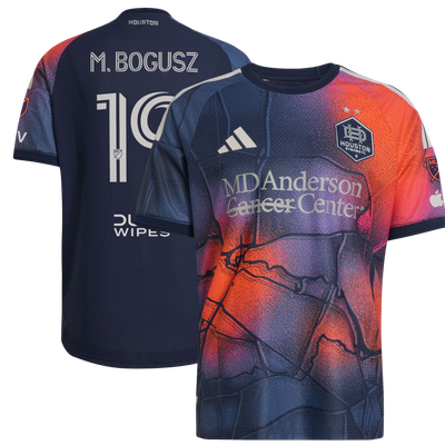 Mateusz Bogusz Houston Dynamo FC adidas 2026 Mission Control On-Field Authentic Patch Jersey - Blue