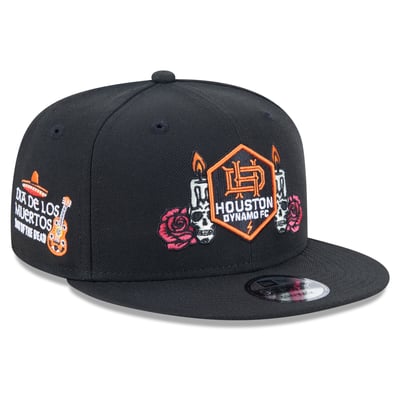  Houston Dynamo FC New Era Day of the Dead 9FIFTY Snapback Hat - Black