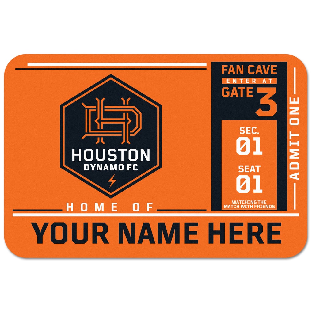 Houston Dynamo FC WinCraft Personalized 20'' x 30'' Floor Mat