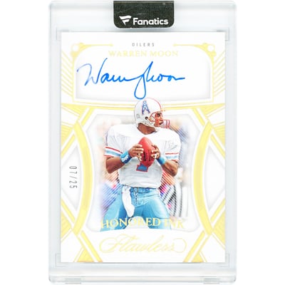 Warren Moon Houston Oilers Autographed 2024 Panini Flawless Honored Ink #H1-WMN #7/25 Card