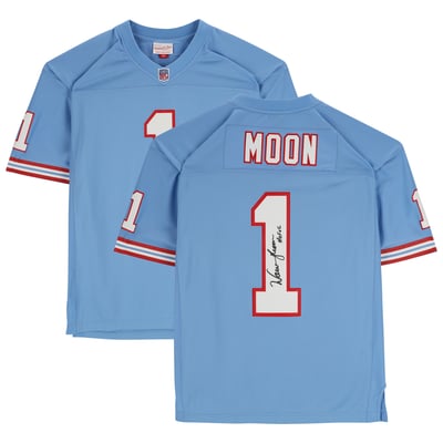 Warren Moon Houston Oilers Fanatics Authentic Autographed Blue Mitchell & Ness Replica Jersey with "HOF 06" Inscription