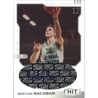 2002 SAGE HIT Autographs Silver #H9 Bostjan Nachbar