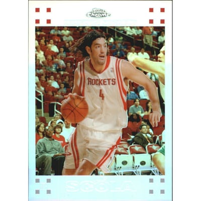 2007-08 Topps Chrome Refractors #136 Luis Scola