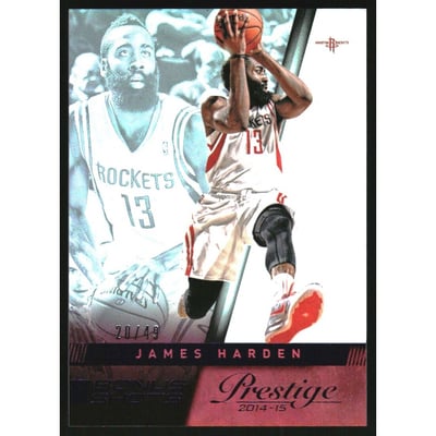 2014-15 Prestige Premium Bonus Shots Purple #22 James Harden