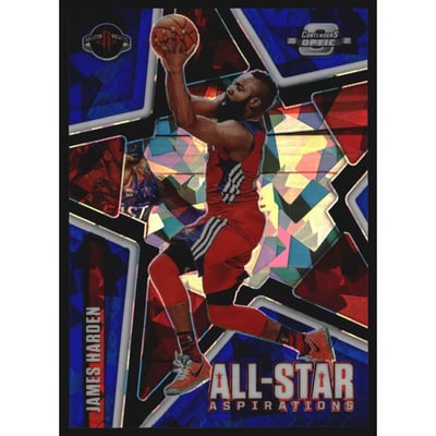 2020-21 Panini Contenders Optic All-Star Aspirations Blue Cracked Ice #13 James Harden