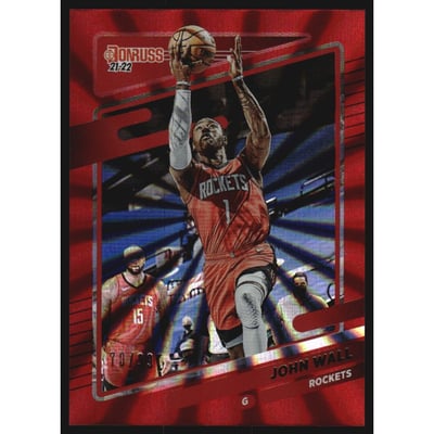 2021-22 Donruss Holo Red Laser #142 John Wall