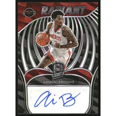 2021-22 Panini Spectra Radiant Signatures #16 Armoni Brooks/99