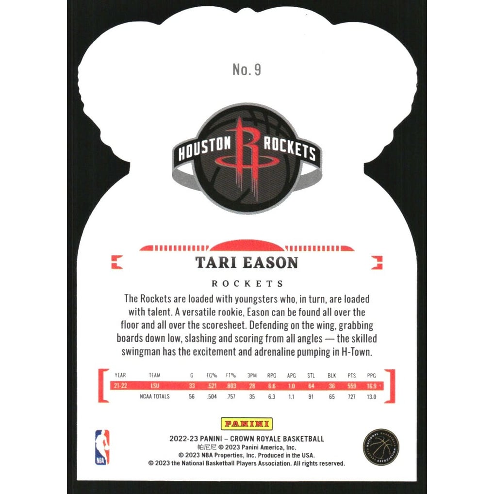 2022-23 Crown Royale Crystal #9 Tari Eason