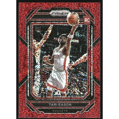 2022-23 Panini Prizm Prizm Red Sparkle #258 Tari Eason