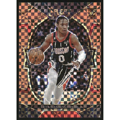2022-23 Select Prizms Copper Plaid #70 TyTy Washington Jr.