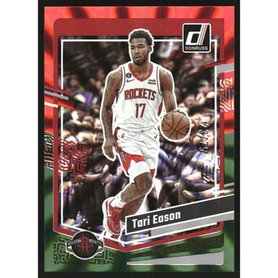 2023-24 Donruss Holo Red and Green Laser #92 Tari Eason
