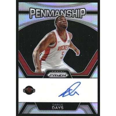2023-24 Panini Prizm Penmanship Prizms Silver #31 Darius Days
