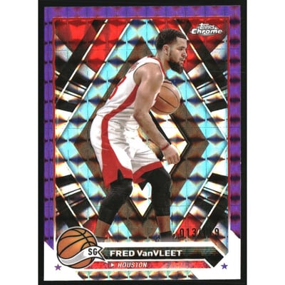 2023-24 Topps Chrome Purple Geometric Refractors #126 Fred VanVleet