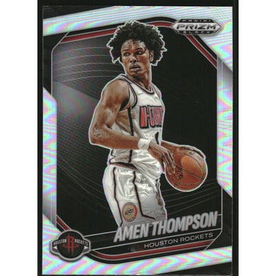 2024-25 Panini Prizm Black Prizms Silver #76 Amen Thompson