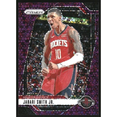 2024-25 Panini Prizm Prizms Fast Break Purple #77 Jabari Smith Jr.