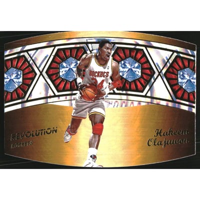 2024-25 Panini Revolution Ring Bearers Fractal #13 Hakeem Olajuwon