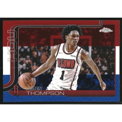 2025-26 Topps Chrome Red White and Blue Refractors #17 Amen Thompson