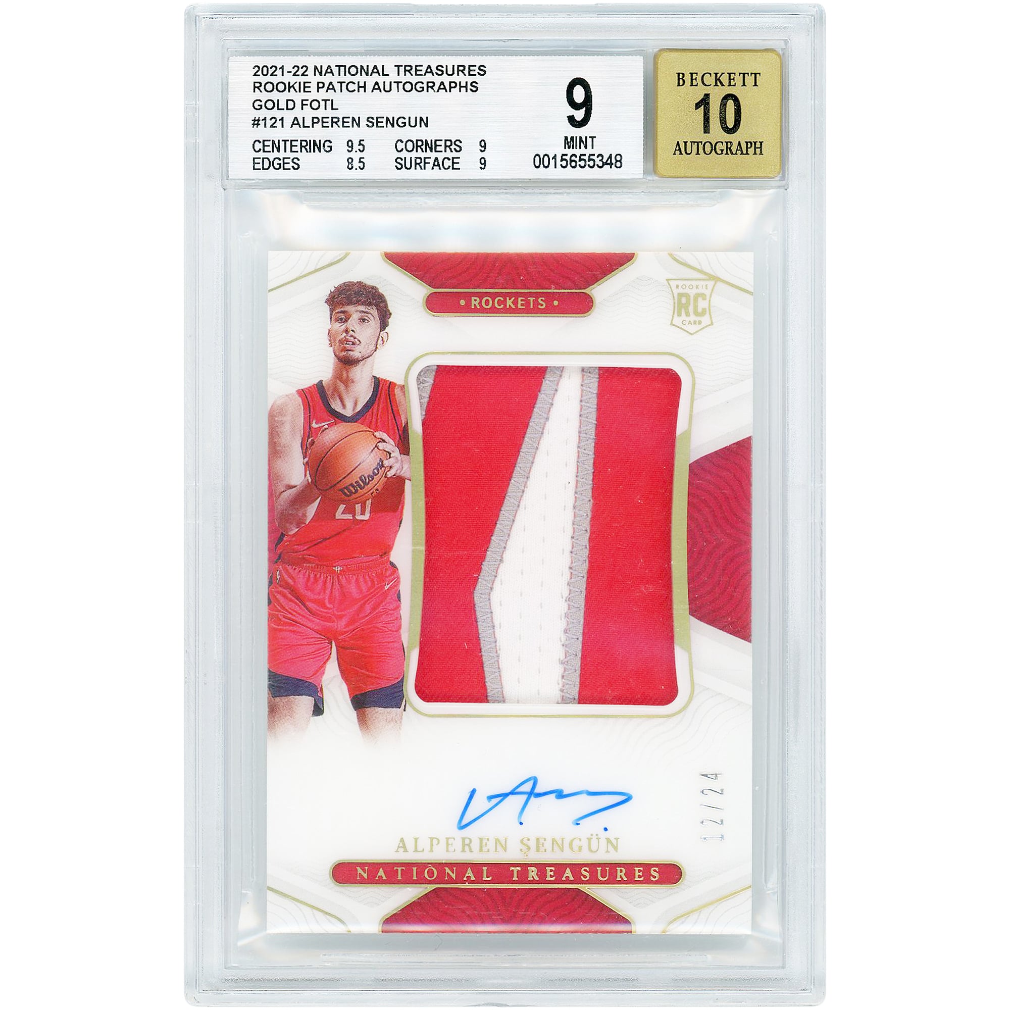 Alperen Şengün Houston Rockets Autographed 2021-22 Panini National 