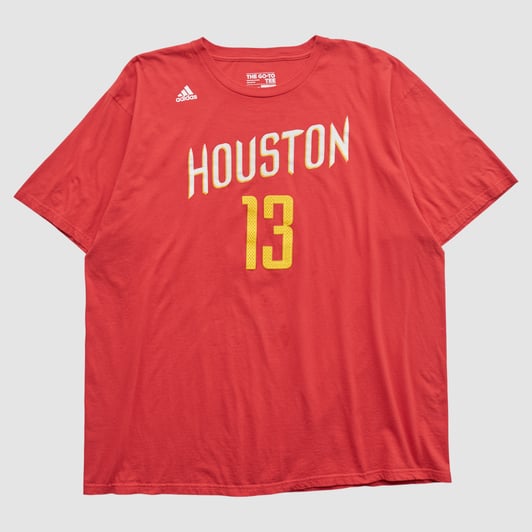 Houston Rockets Adidas 2010s T-shirt - Red - 2XL by Fanatics Real Vintage