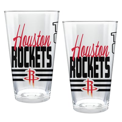 Houston Rockets Two-Piece 16oz. Heritage Pint Glass Set
