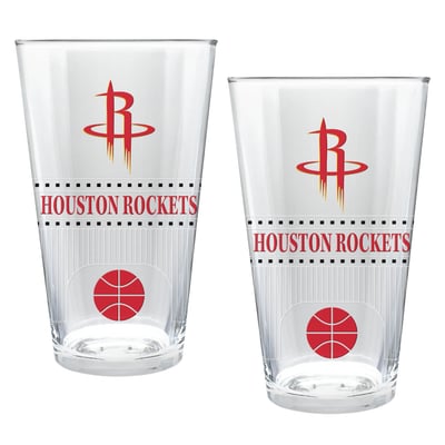 Houston Rockets Two-Piece 16oz. Stadium Pint Glass Set