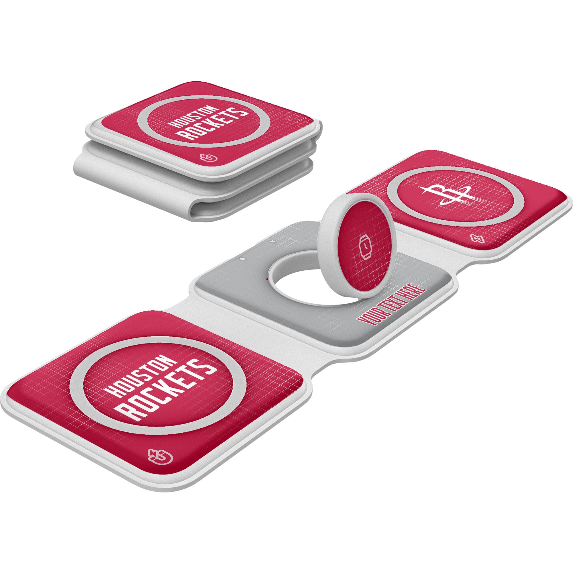 Houston Rockets Keyscaper Personalized 3-in-1 Foldable Charger