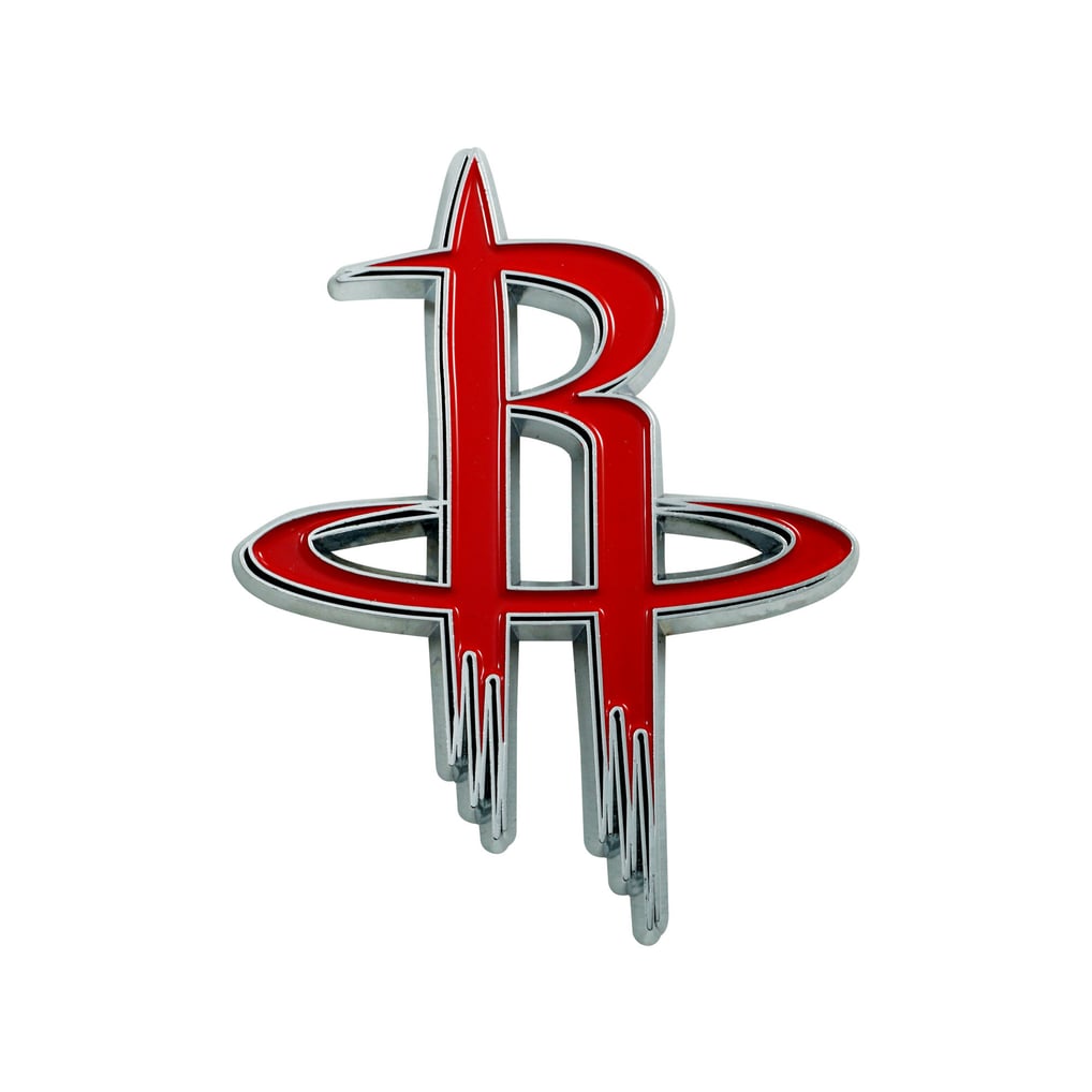 Houston Rockets Logo Brands Embossed Color Auto Emblem