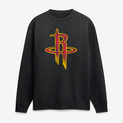 Houston Rockets  Metallic Mascot Sweatshirt - Black