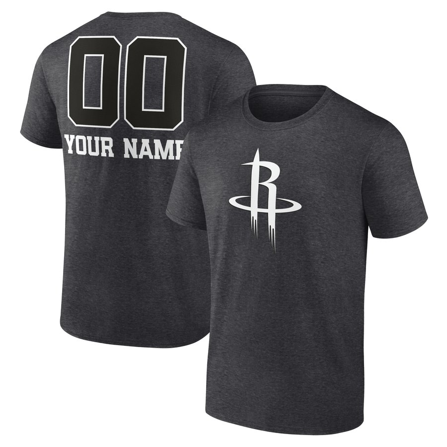 Custom Houston Rockets Shirt Women's Houston Rockets Charcoal