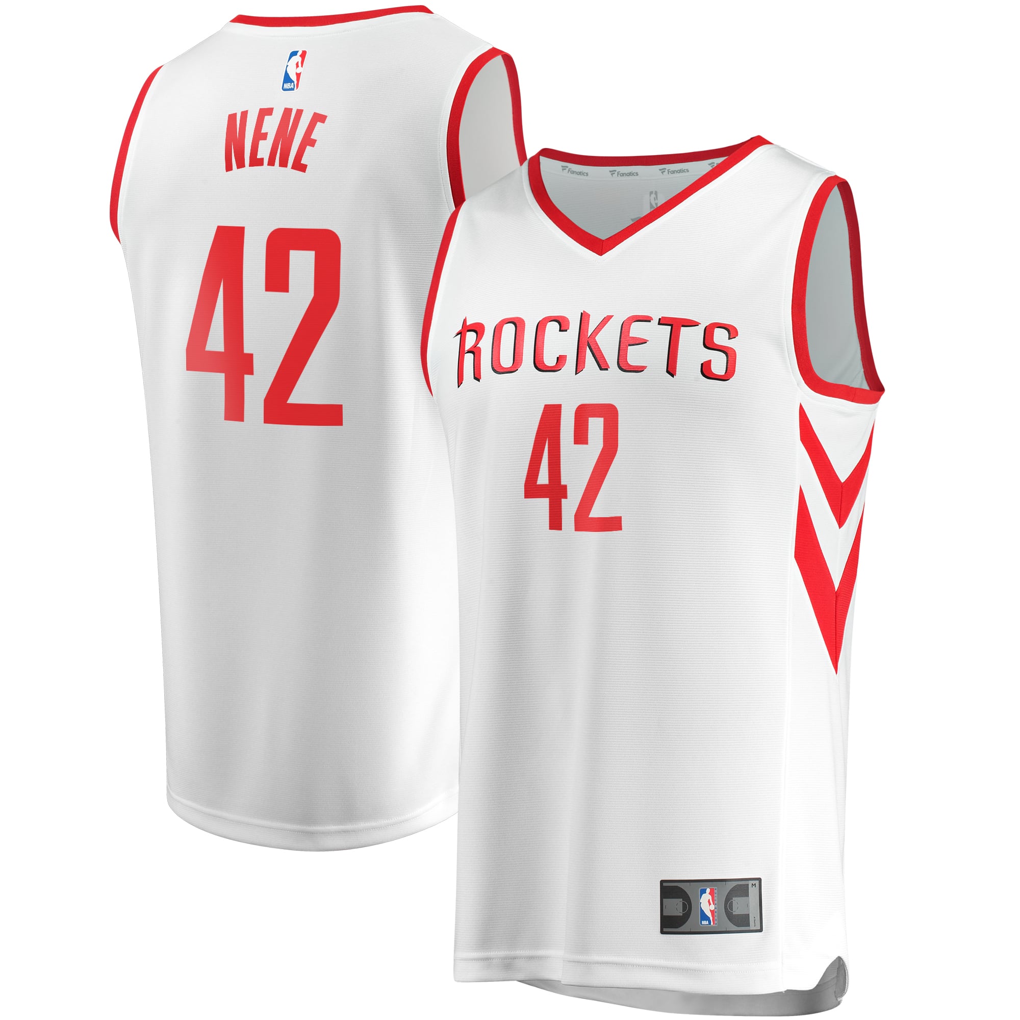 Men's Houston Rockets Nene Fanatics White Fast Break Player Jersey