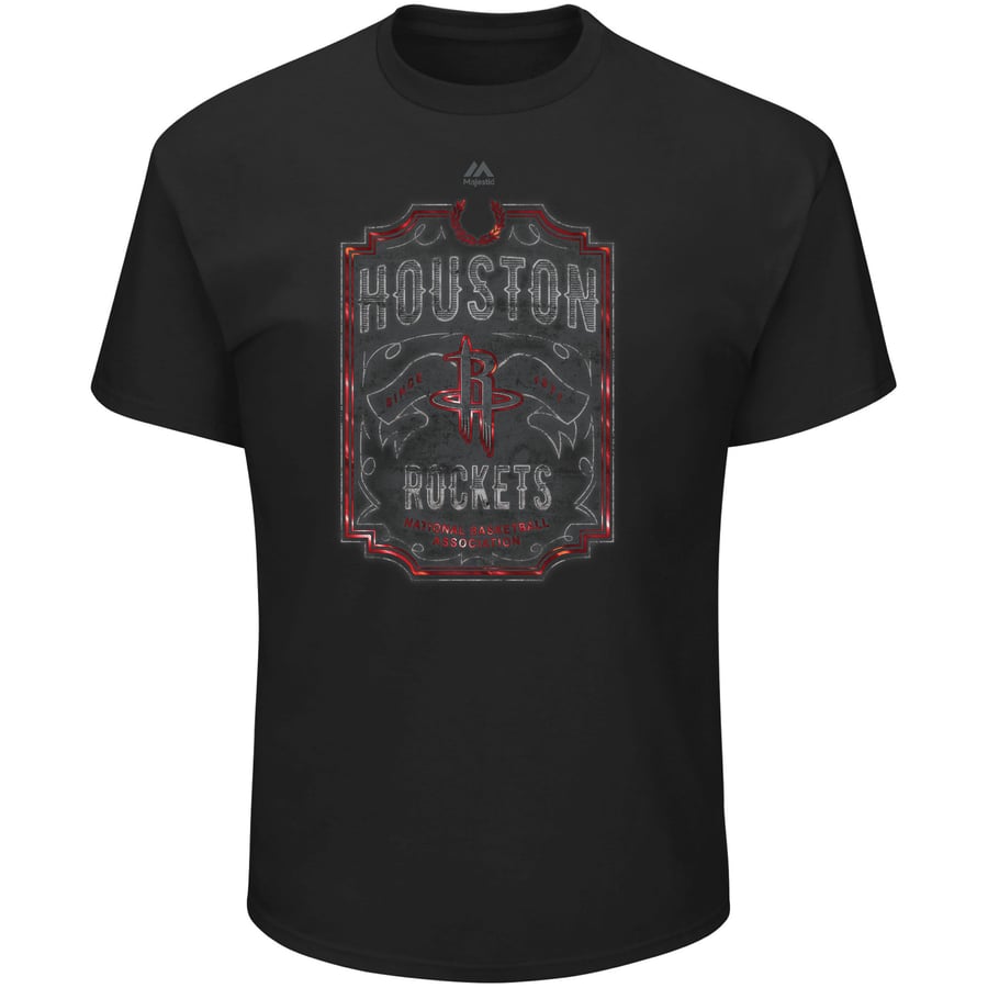 Vintage Houston Rockets Black T Shirts Vintage Graphic Basketball Tees