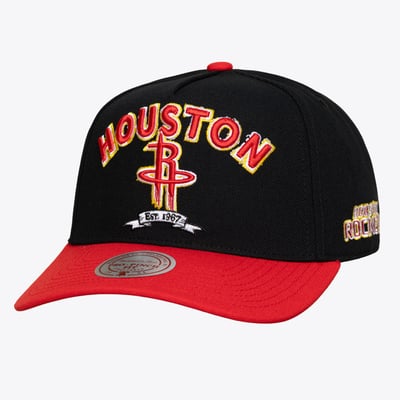 Houston Rockets Mitchell & Ness True Legacy Pro Adjustable Hat - Black