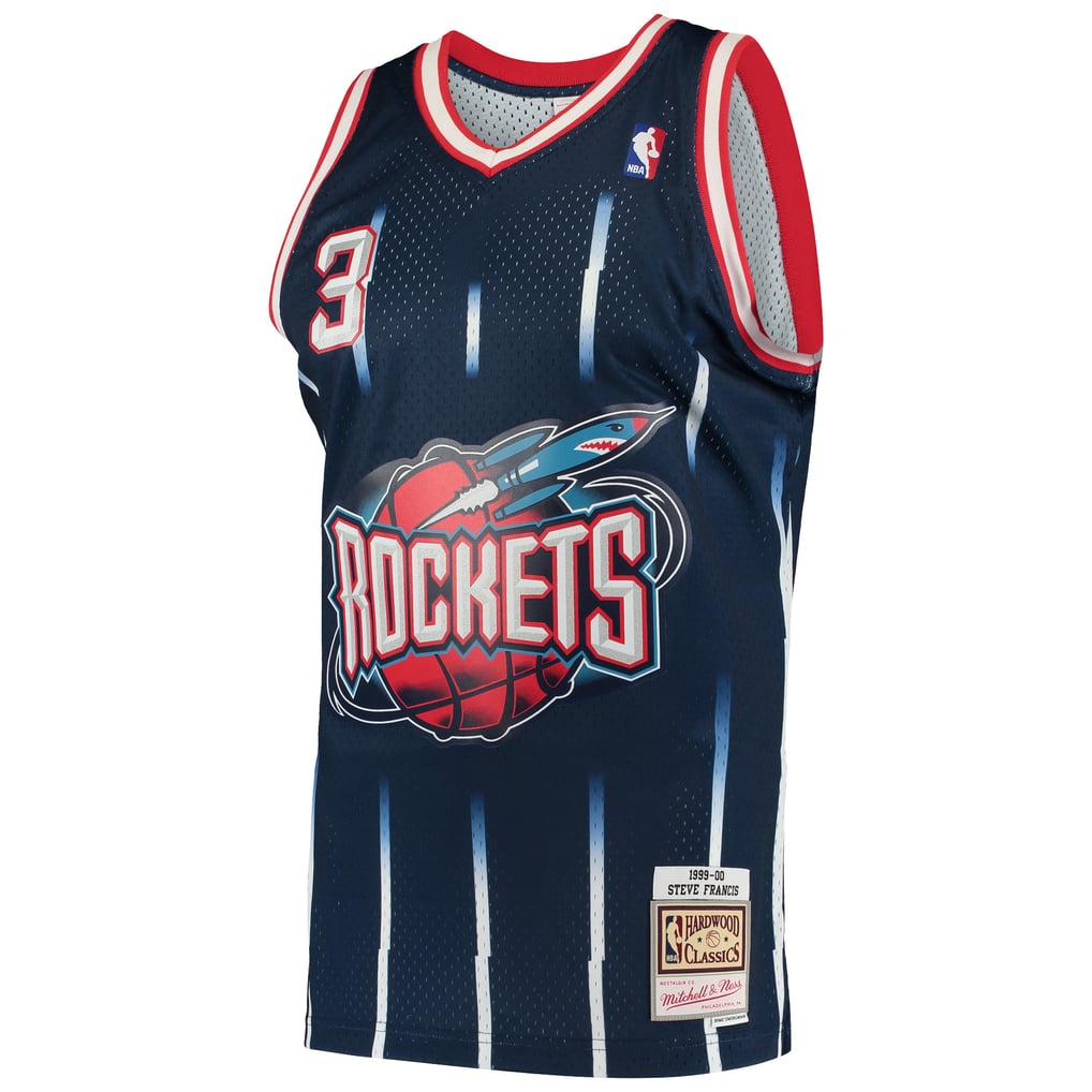 Men's Houston Rockets Steve Francis Mitchell & Ness Navy Hardwood ...