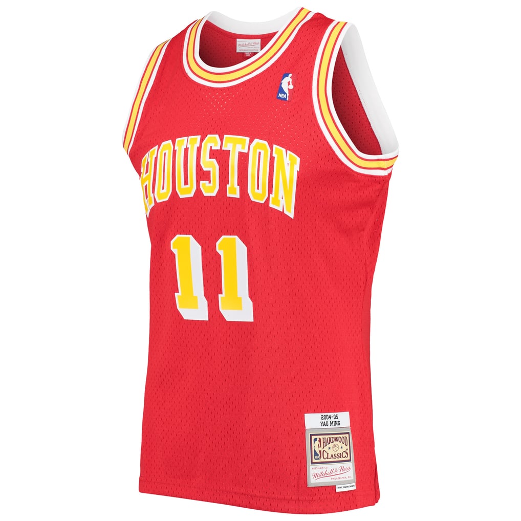 Men's Houston Rockets Yao Ming Mitchell & Ness Red 2004/05 Hardwood ...