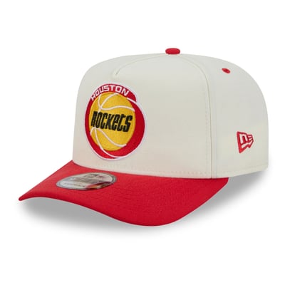 Houston Rockets New Era City A-Frame 9FIFTY Snapback Hat - Cream/Red