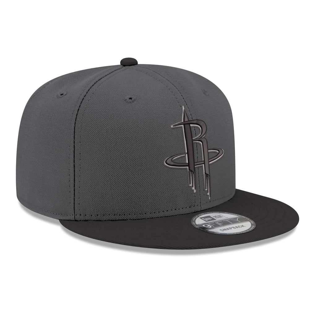 Houston Rockets New Era Logo 2-Tone 9FIFTY Snapback Hat - Gray/Black