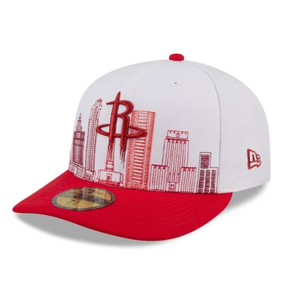 Houston Rockets New Era City Stitch 59FIFTY Fitted Hat - Gray/Red