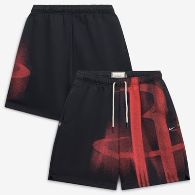 Houston Rockets Nike 2026/27 Standard Issue Practice Icon 7" Fleece Shorts - Black