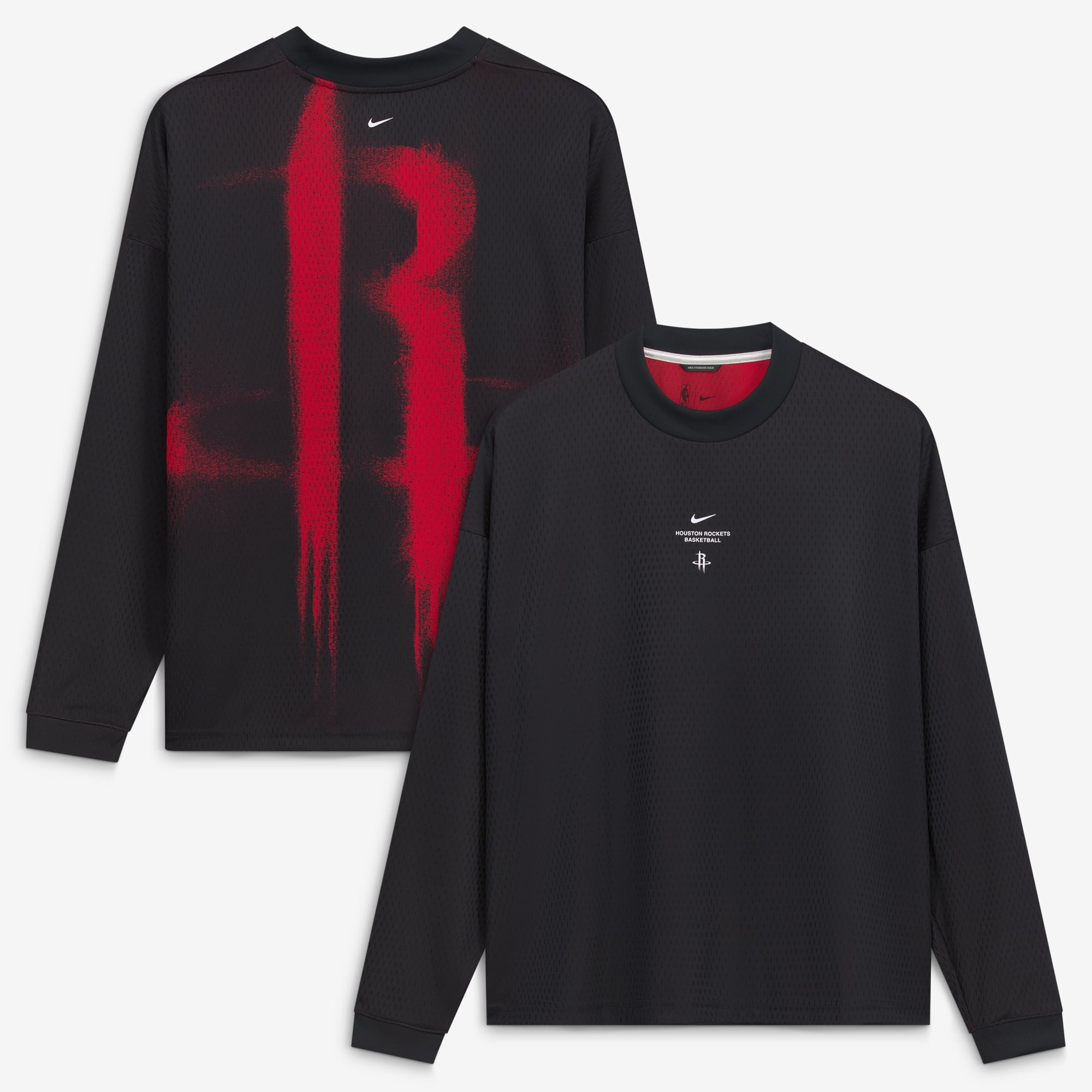 Men's Houston Rockets Nike Black 2026/27 Standard Issue Pre-Game ...