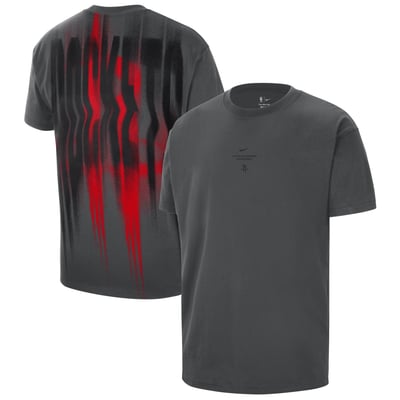 Houston Rockets Nike 2026 Standard Issue Pre-Game Max 90 T-Shirt - Charcoal