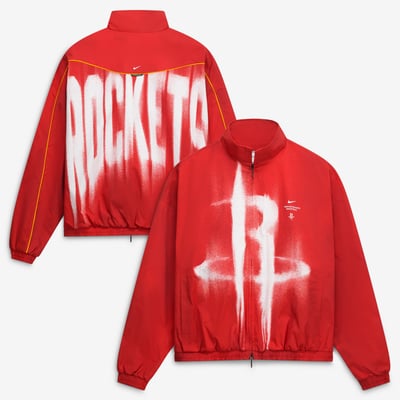 Houston Rockets Nike 2026/27 Standard Issue On-Court Game Theater Loud Full-Zip Jacket - Red