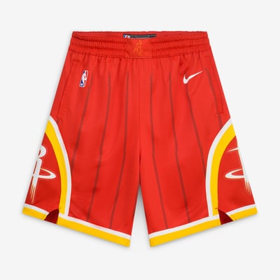 Houston Rockets Nike Icon Edition Swingman Shorts - Red