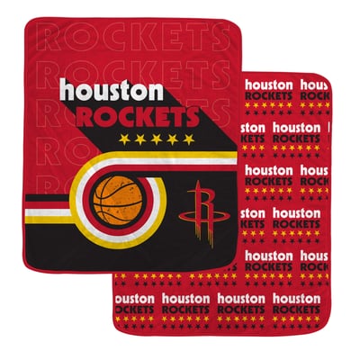 Houston Rockets Pegasus Retro Baller Double-Sided 60" x 70" Ultra Cozy Blanket