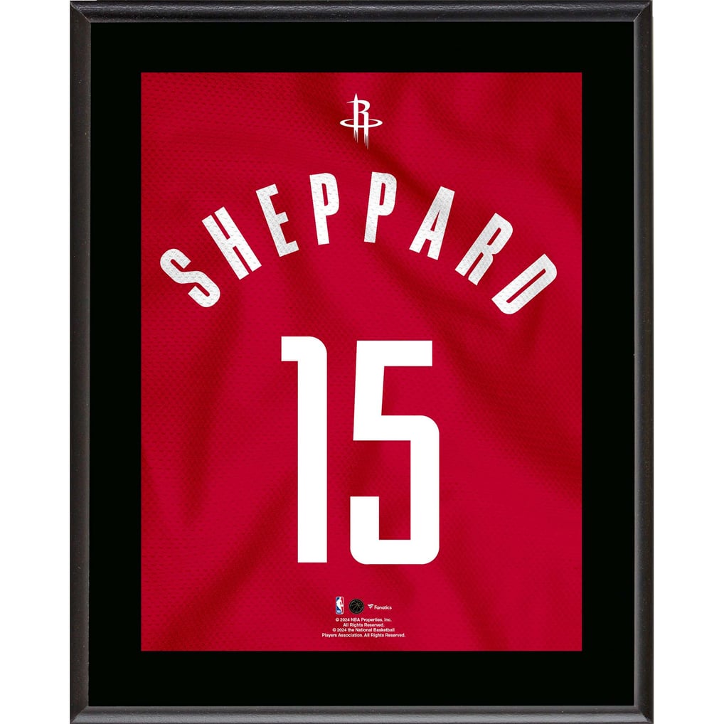 Reed Sheppard Houston Rockets Fanatics Authentic 10.5" x 13" Jersey Number Sublimated Player Plaque