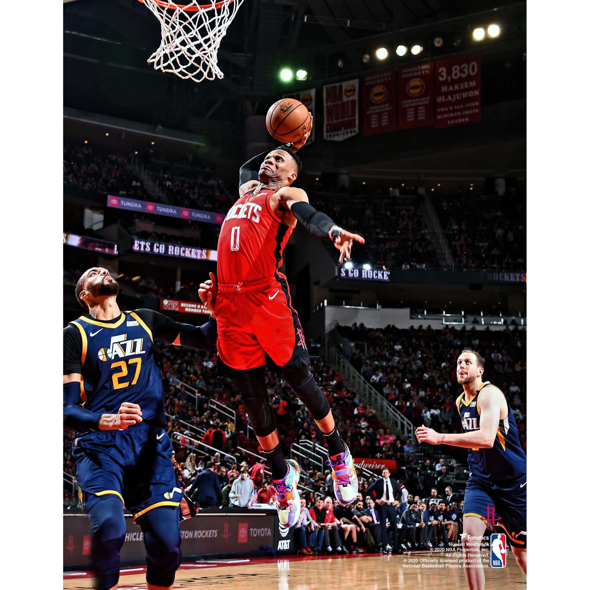 Russell Rockets Basketball Russell Westbrook Dunk On Rockets 2,097 Russell Westbrook Dunk Stock
