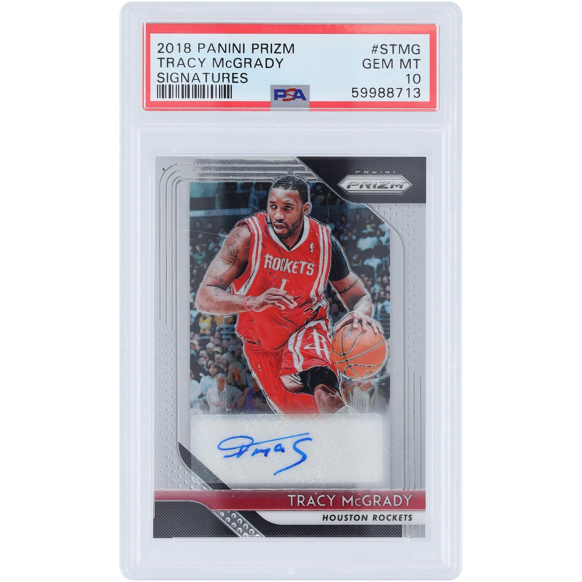 Tracy McGrady Houston Rockets Autographed 2018-19 Panini Prizm #S 