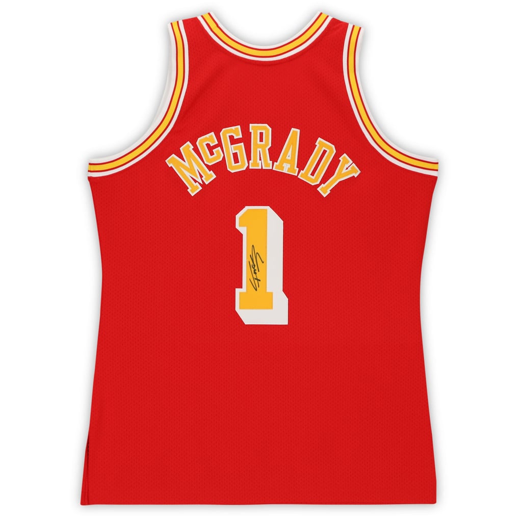Tracy McGrady Houston Rockets Fanatics Authentic Autographed Red Mitchell & Ness Authentic Jersey