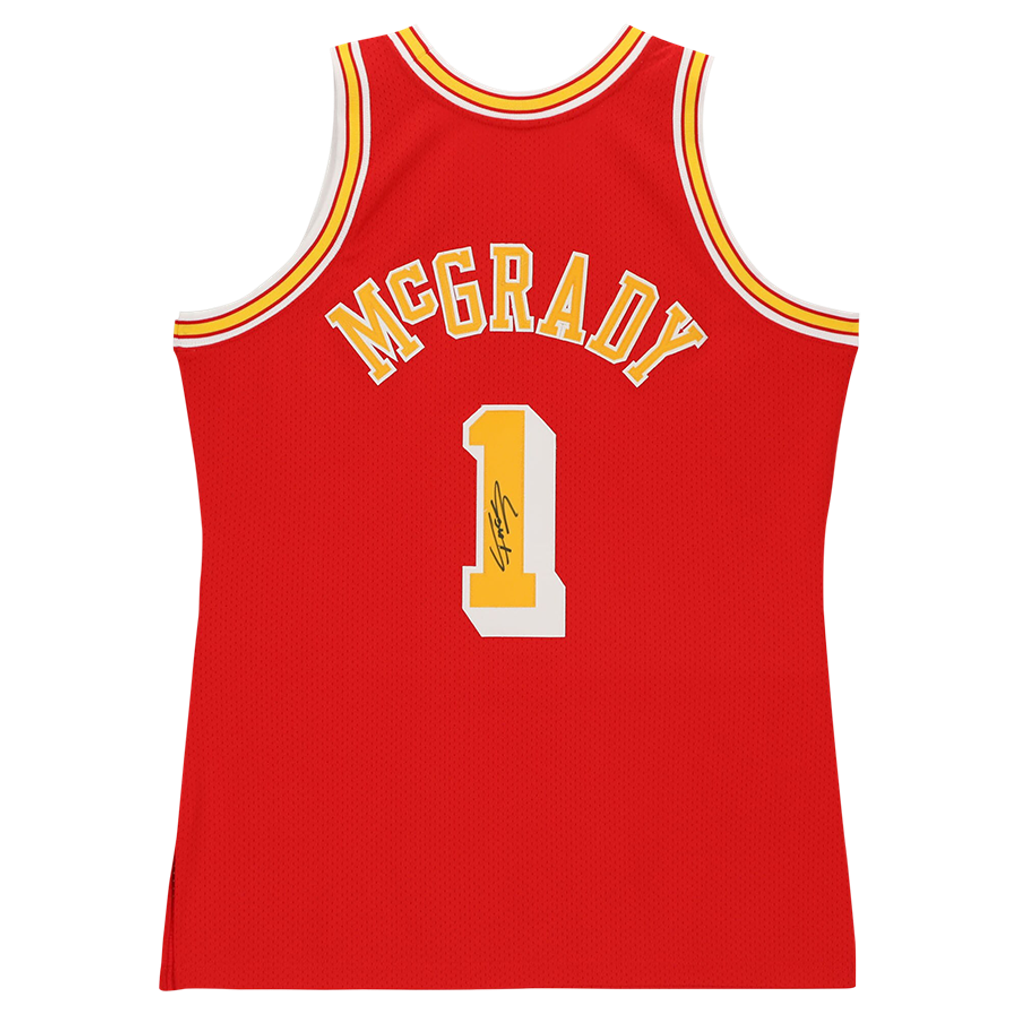 Tracy McGrady Houston Rockets Fanatics Authentic Autographed Red Mitchell & Ness Authentic Jersey