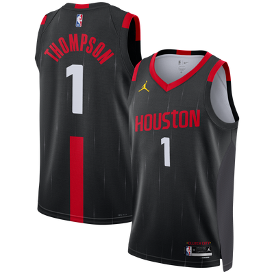 Amen Thompson Houston Rockets Jordan Brand Unisex Swingman Jersey - Statement Edition - Black